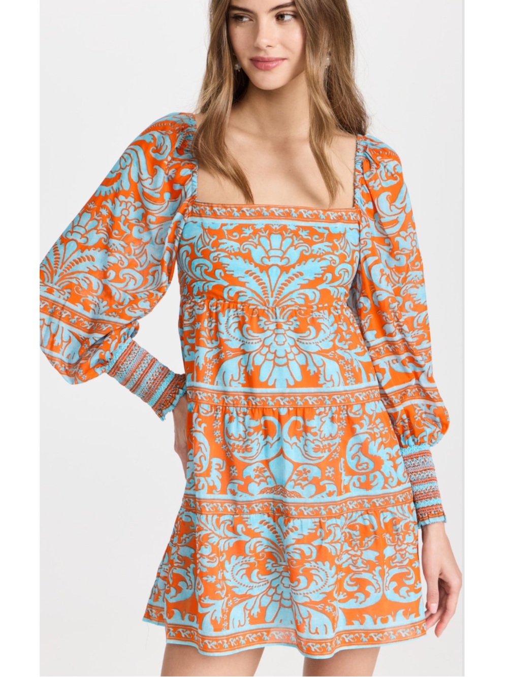 Alice + Olivia Rowen Silk Blend Babydoll Dress! Size M